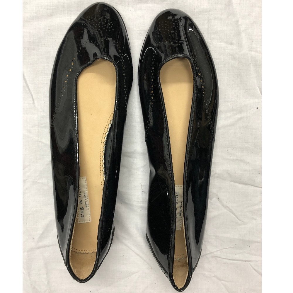 Black Patent Leather Flat